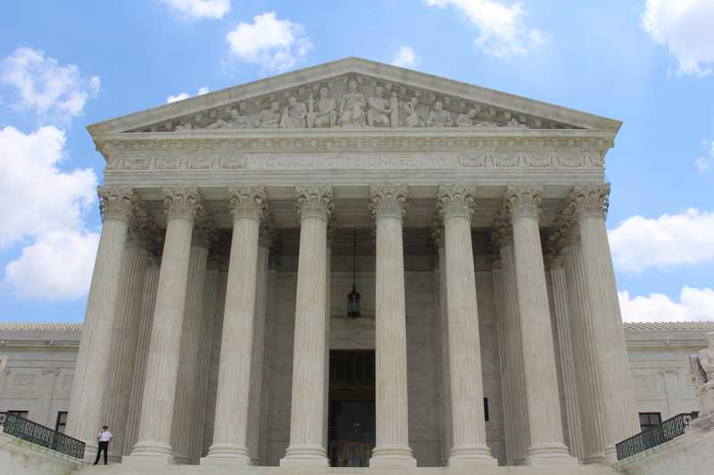 front of Supreme Court building, Washington D.C.